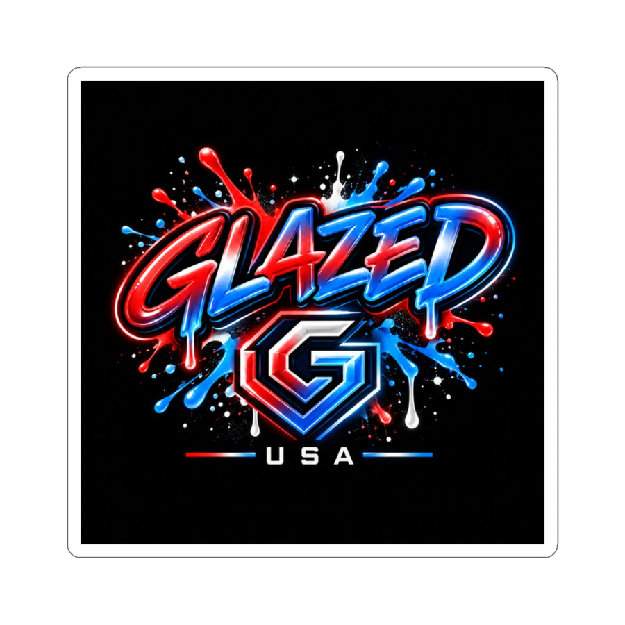 Glazed USA Logo Sticker