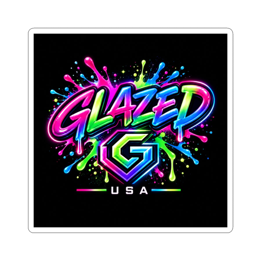 Glazed USA Logo Sticker
